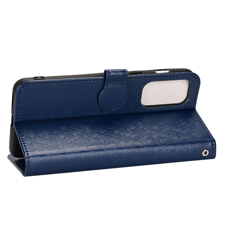 For OnePlus Nord 2 5G Honeycomb Dot Texture Leather Phone Case