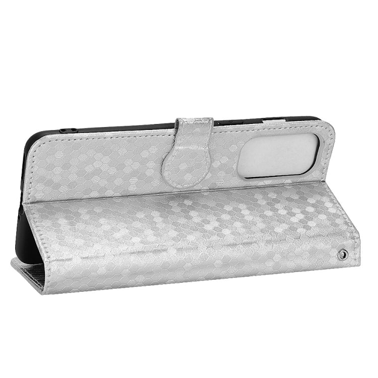 For OnePlus Nord 2 5G Honeycomb Dot Texture Leather Phone Case
