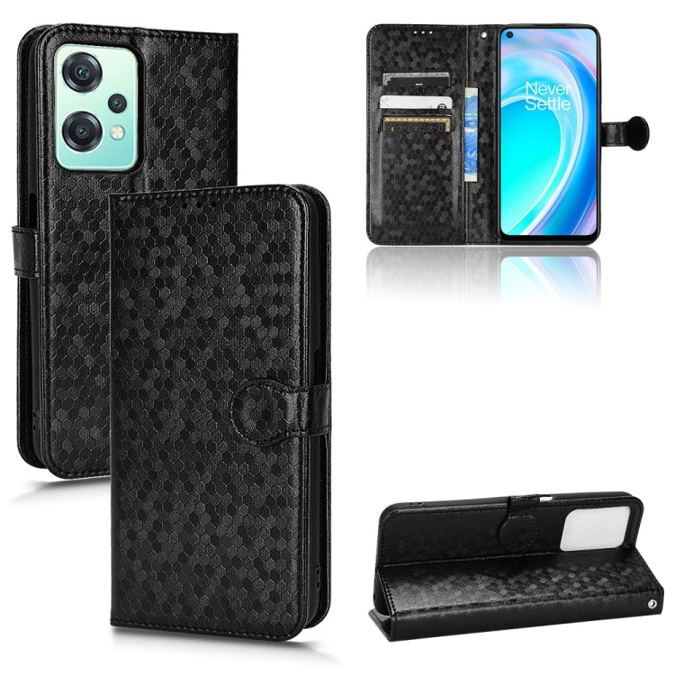 For OnePlus Nord CE 2 Lite 5G / Realme 9 Pro Honeycomb Dot Texture Leather Phone Case