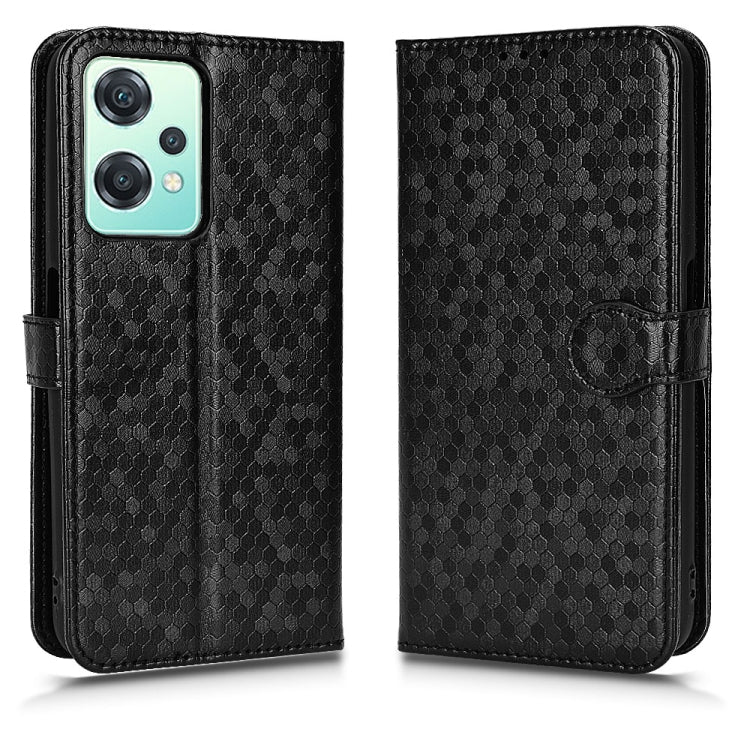 For OnePlus Nord CE 2 Lite 5G / Realme 9 Pro Honeycomb Dot Texture Leather Phone Case