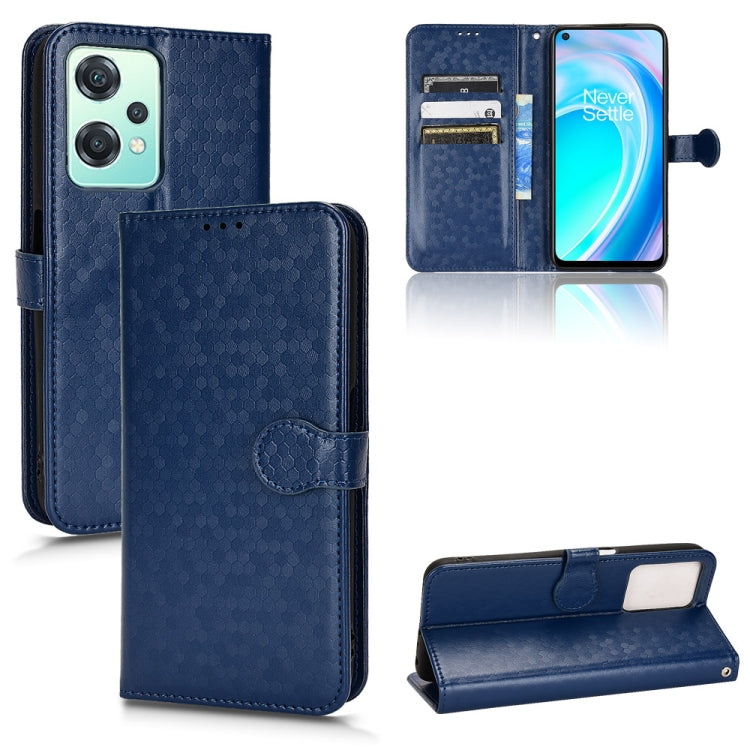 For OnePlus Nord CE 2 Lite 5G / Realme 9 Pro Honeycomb Dot Texture Leather Phone Case