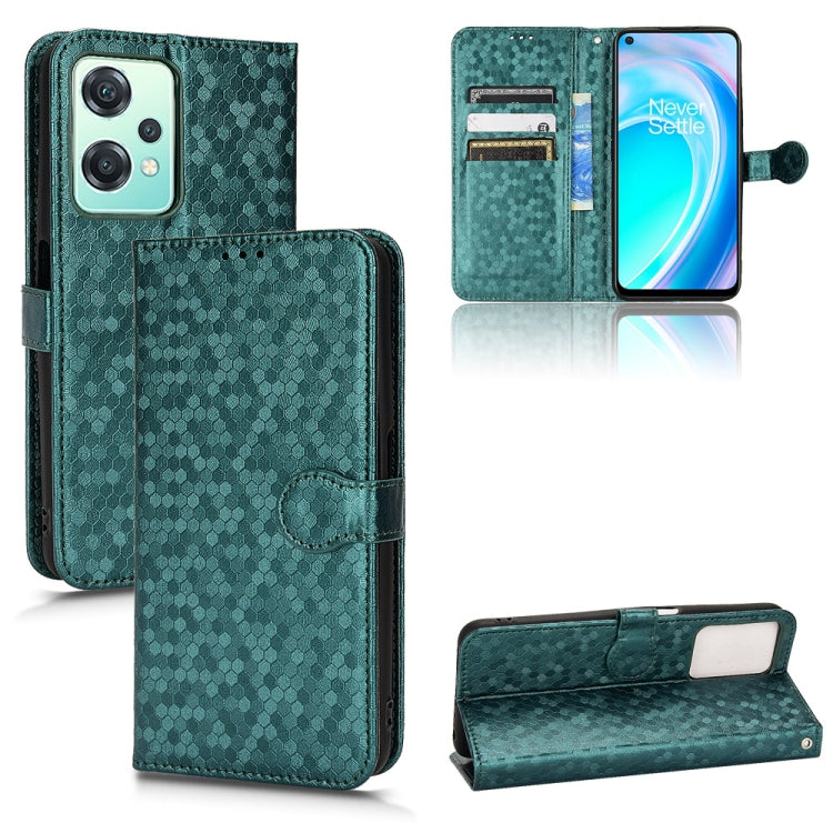 For OnePlus Nord CE 2 Lite 5G / Realme 9 Pro Honeycomb Dot Texture Leather Phone Case