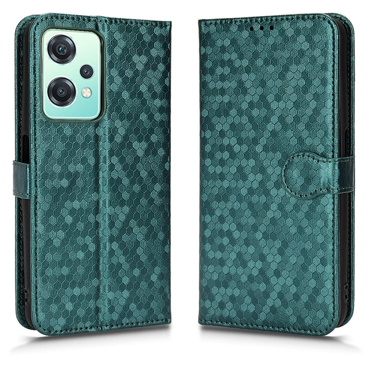 For OnePlus Nord CE 2 Lite 5G / Realme 9 Pro Honeycomb Dot Texture Leather Phone Case