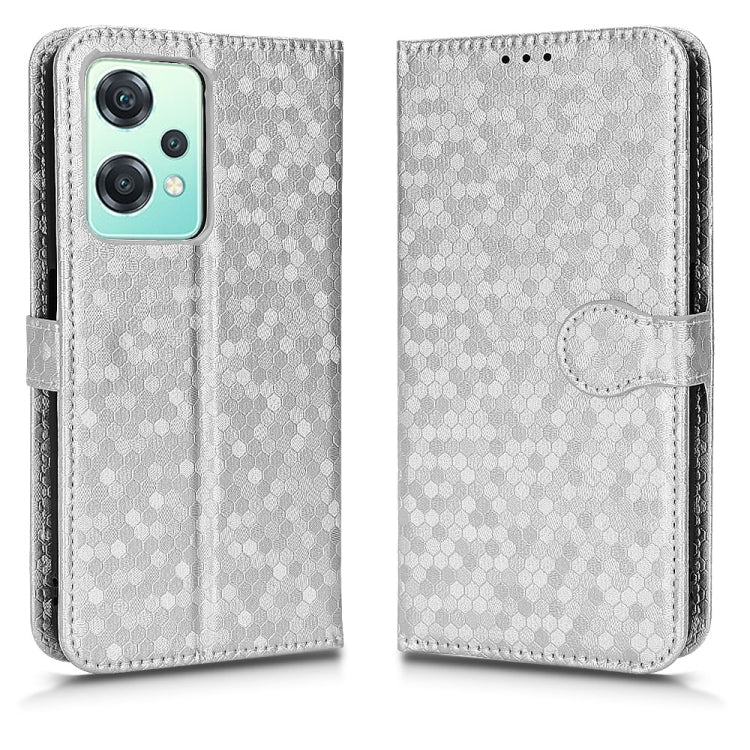 For OnePlus Nord CE 2 Lite 5G / Realme 9 Pro Honeycomb Dot Texture Leather Phone Case