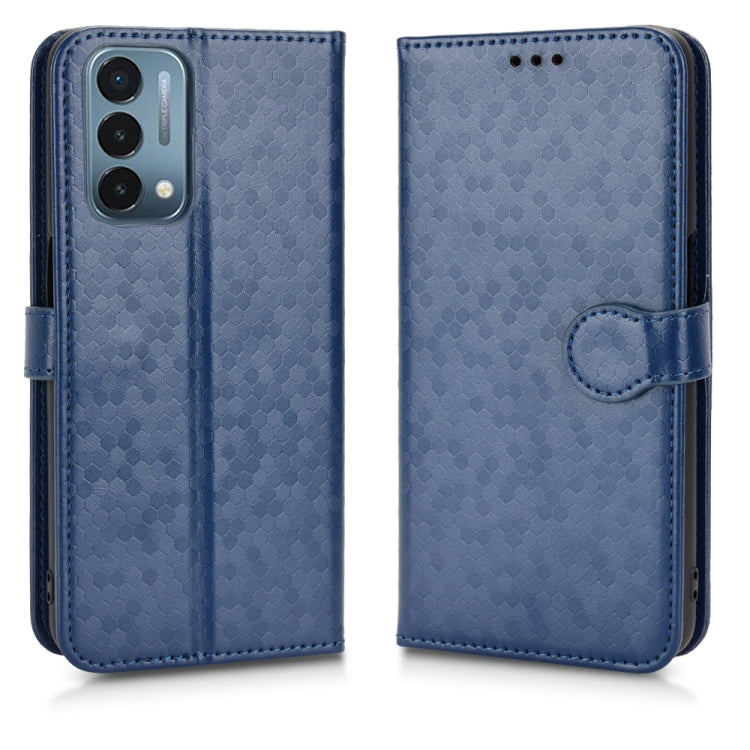 For OnePlus Nord N200 5G Honeycomb Dot Texture Leather Phone Case