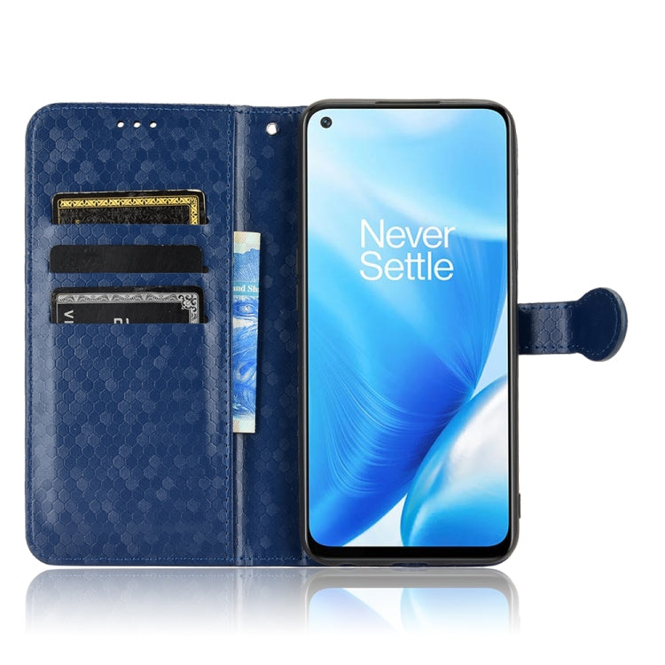 For OnePlus Nord N200 5G Honeycomb Dot Texture Leather Phone Case