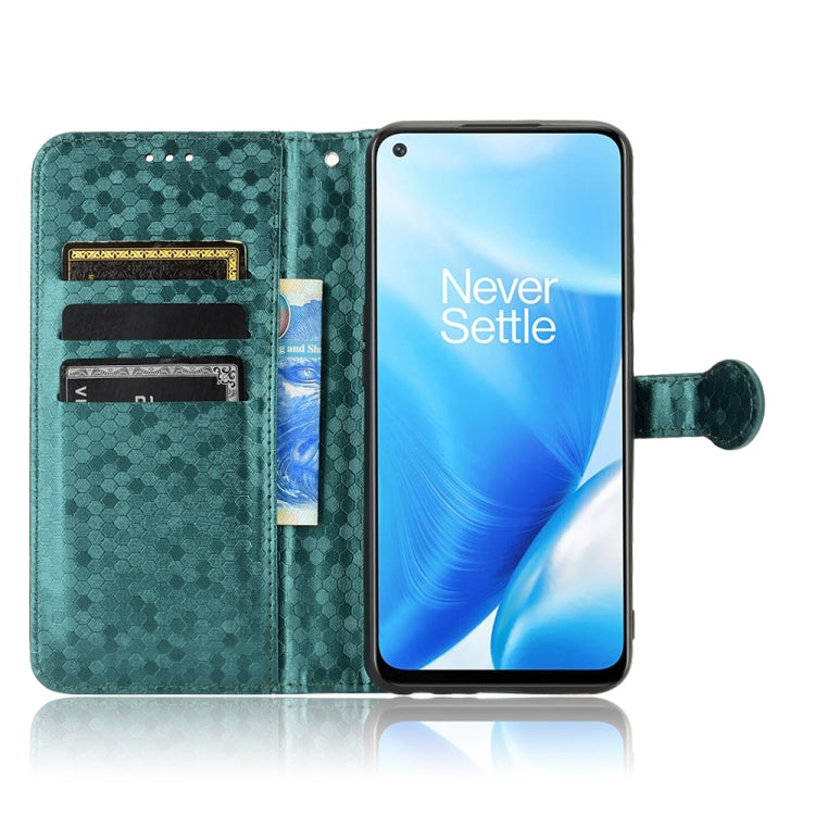 For OnePlus Nord N200 5G Honeycomb Dot Texture Leather Phone Case