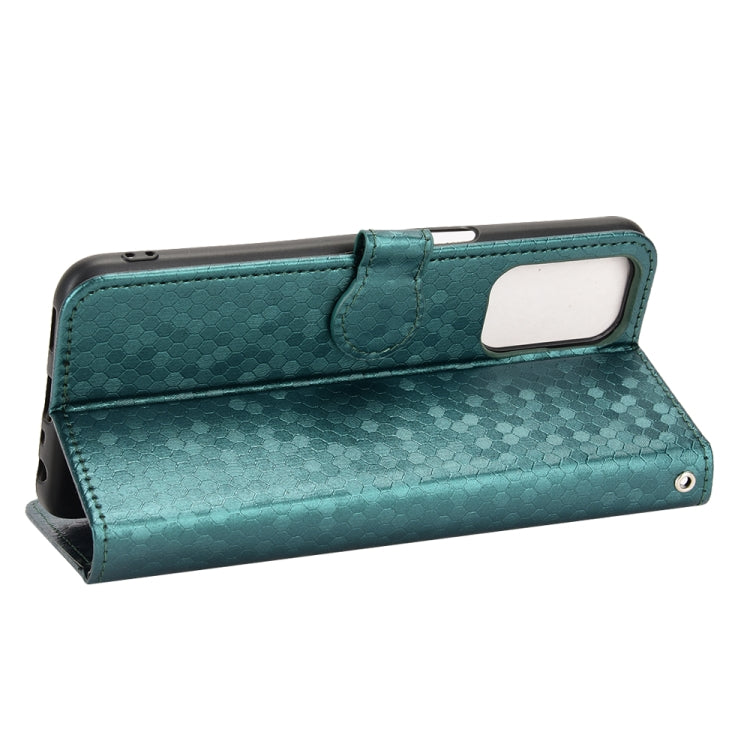 For OnePlus Nord N200 5G Honeycomb Dot Texture Leather Phone Case