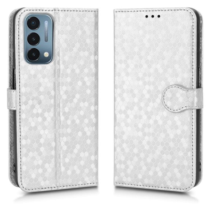 For OnePlus Nord N200 5G Honeycomb Dot Texture Leather Phone Case