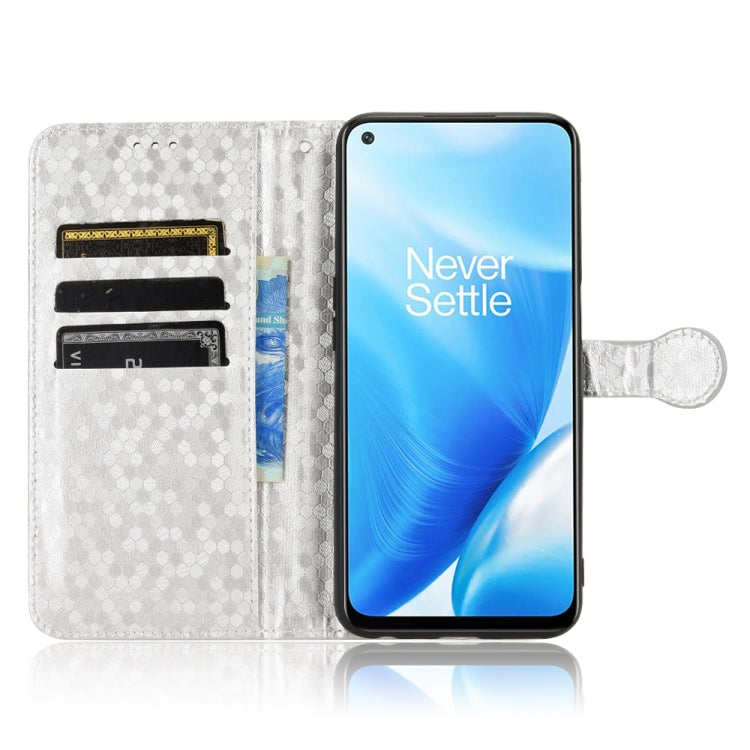 For OnePlus Nord N200 5G Honeycomb Dot Texture Leather Phone Case
