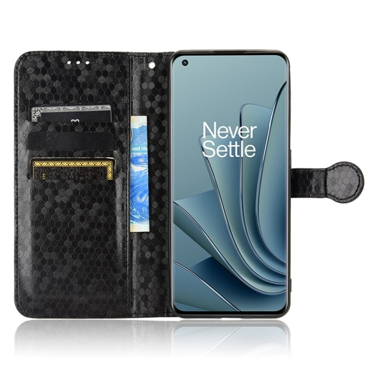 For OnePlus 10 Pro 5G Honeycomb Dot Texture Leather Phone Case