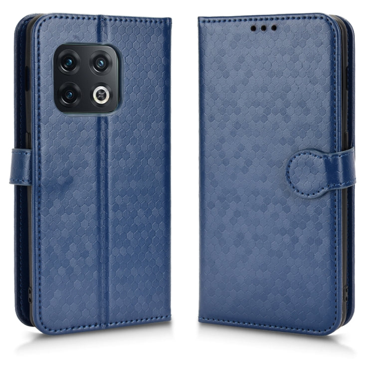 For OnePlus 10 Pro 5G Honeycomb Dot Texture Leather Phone Case