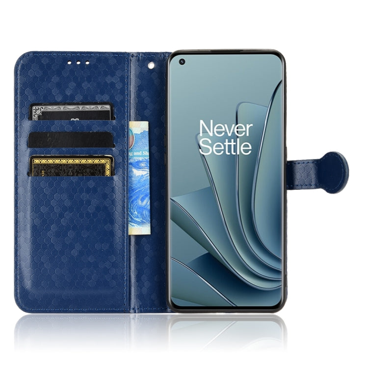 For OnePlus 10 Pro 5G Honeycomb Dot Texture Leather Phone Case