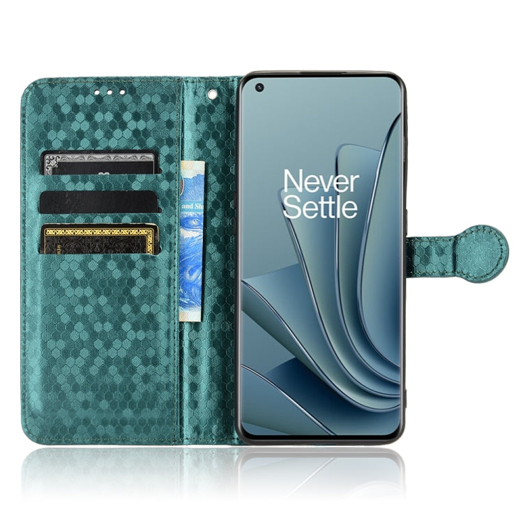 For OnePlus 10 Pro 5G Honeycomb Dot Texture Leather Phone Case