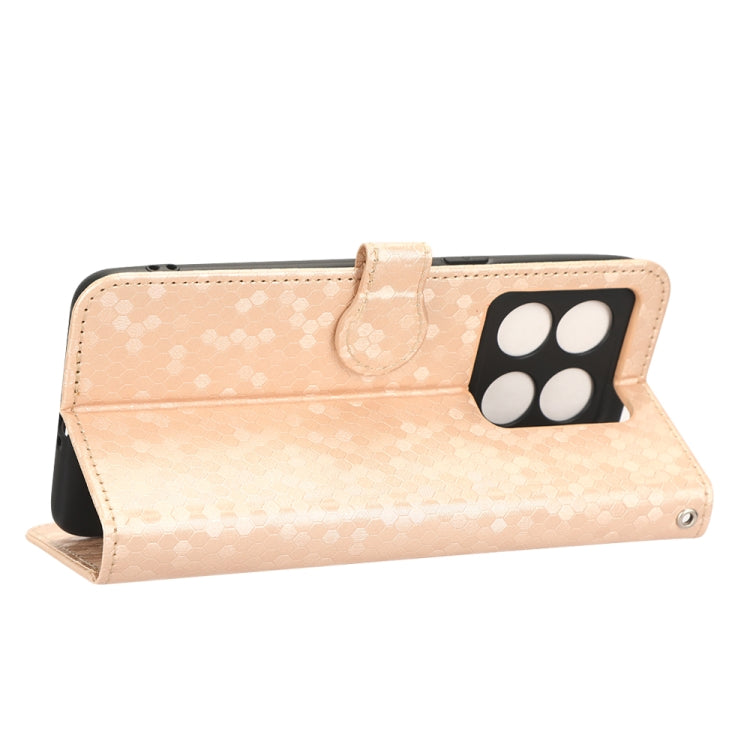 For OnePlus 10T Honeycomb Dot Texture Leather Phone Case