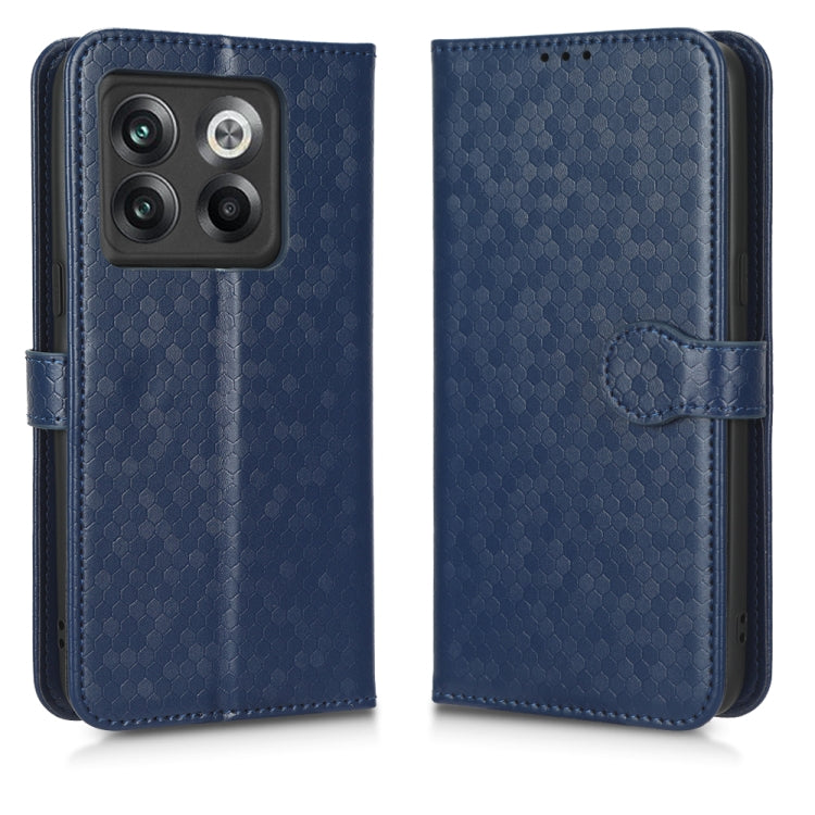 For OnePlus 10T Honeycomb Dot Texture Leather Phone Case