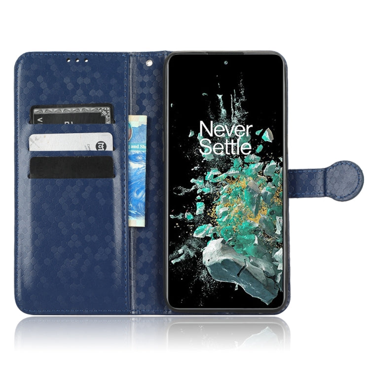 For OnePlus 10T Honeycomb Dot Texture Leather Phone Case