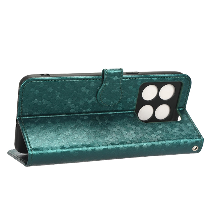 For OnePlus 10T Honeycomb Dot Texture Leather Phone Case