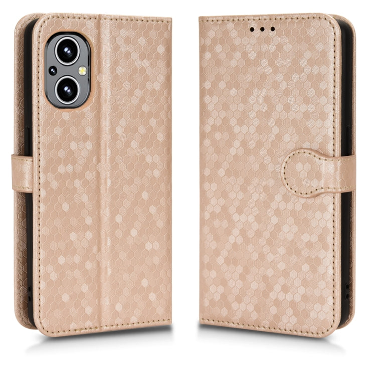 For OnePlus Nord N20 5G Honeycomb Dot Texture Leather Phone Case