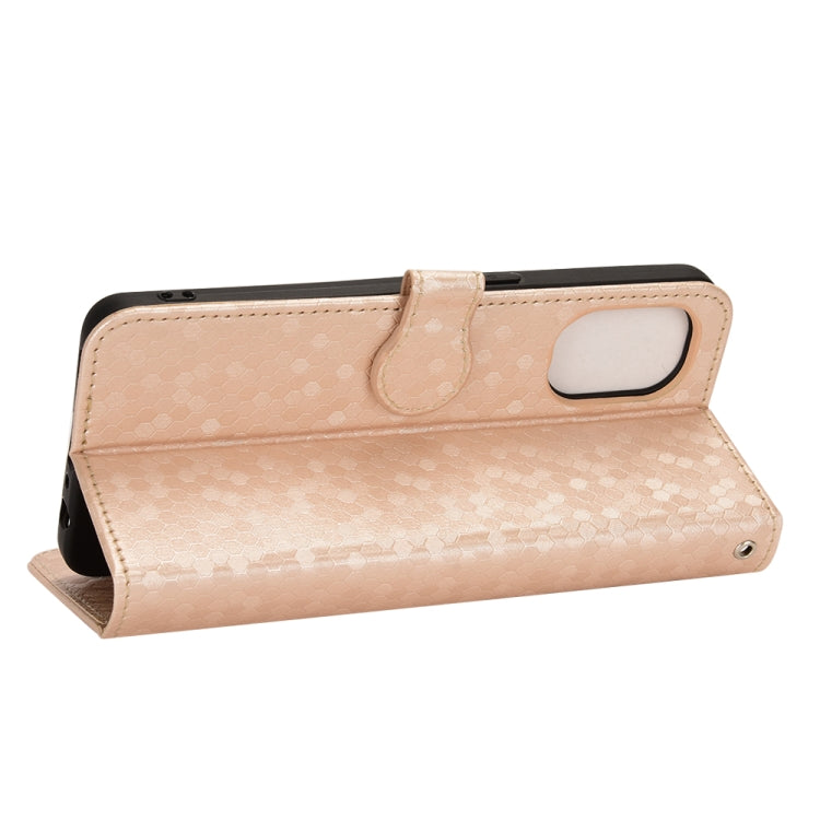 For OnePlus Nord N20 5G Honeycomb Dot Texture Leather Phone Case