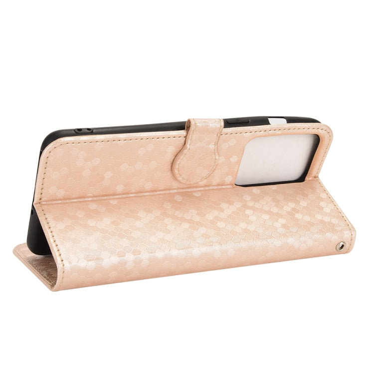 For OnePlus Nord 2T 5G Honeycomb Dot Texture Leather Phone Case
