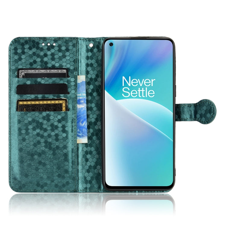 For OnePlus Nord 2T 5G Honeycomb Dot Texture Leather Phone Case