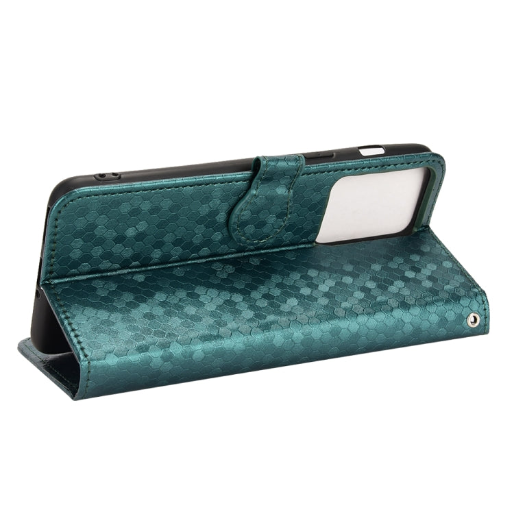 For OnePlus Nord 2T 5G Honeycomb Dot Texture Leather Phone Case