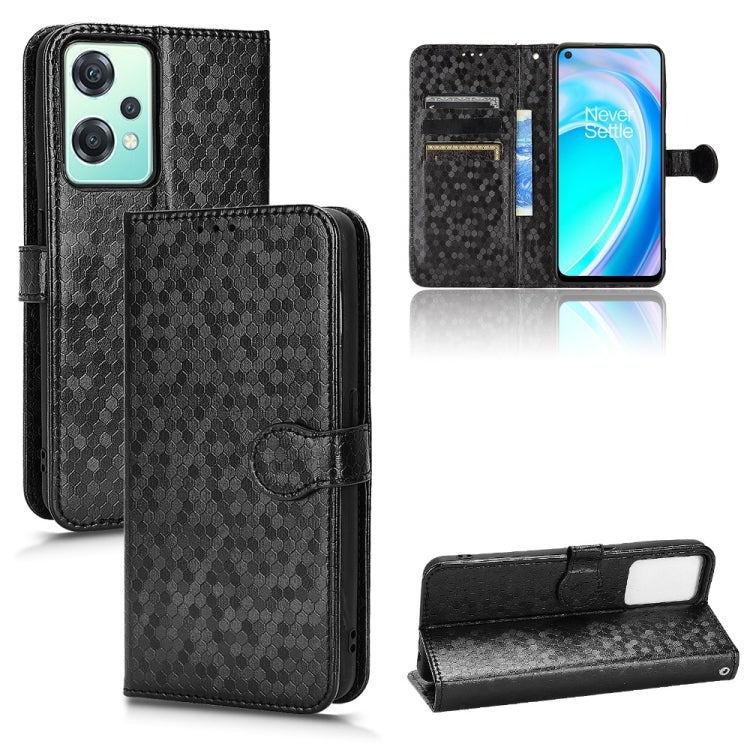 For OnePlus Nord CE 2 5G Honeycomb Dot Texture Leather Phone Case