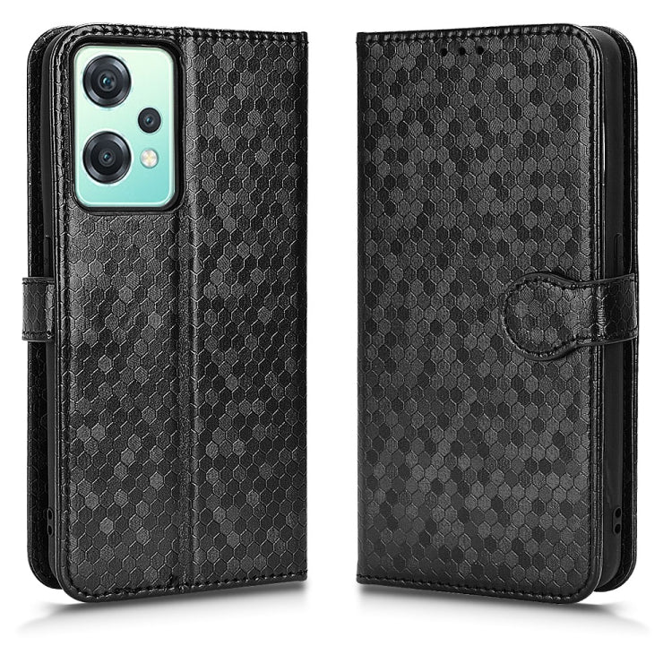 For OnePlus Nord CE 2 5G Honeycomb Dot Texture Leather Phone Case
