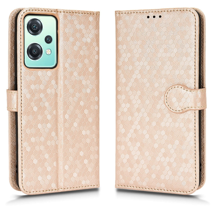 For OnePlus Nord CE 2 5G Honeycomb Dot Texture Leather Phone Case