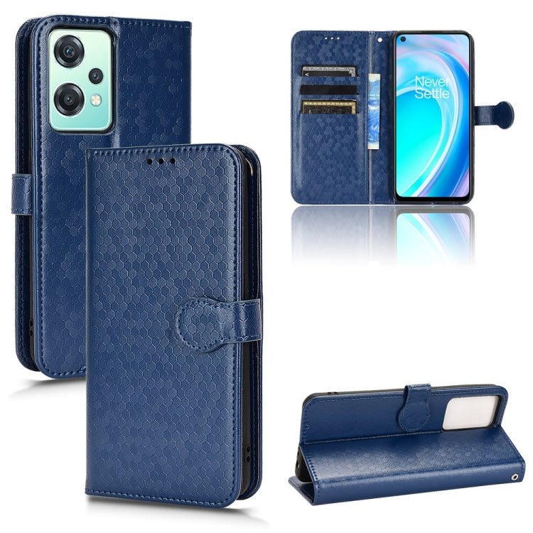 For OnePlus Nord CE 2 5G Honeycomb Dot Texture Leather Phone Case