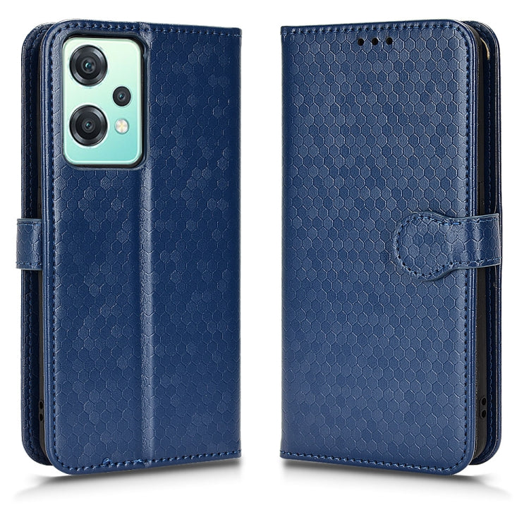 For OnePlus Nord CE 2 5G Honeycomb Dot Texture Leather Phone Case