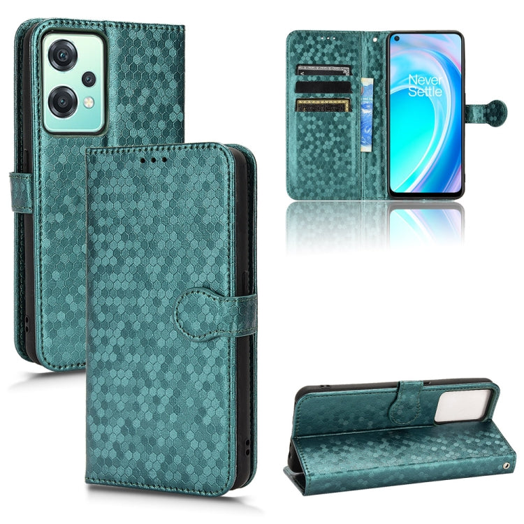For OnePlus Nord CE 2 5G Honeycomb Dot Texture Leather Phone Case