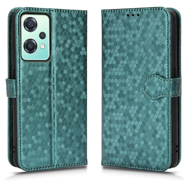 For OnePlus Nord CE 2 5G Honeycomb Dot Texture Leather Phone Case