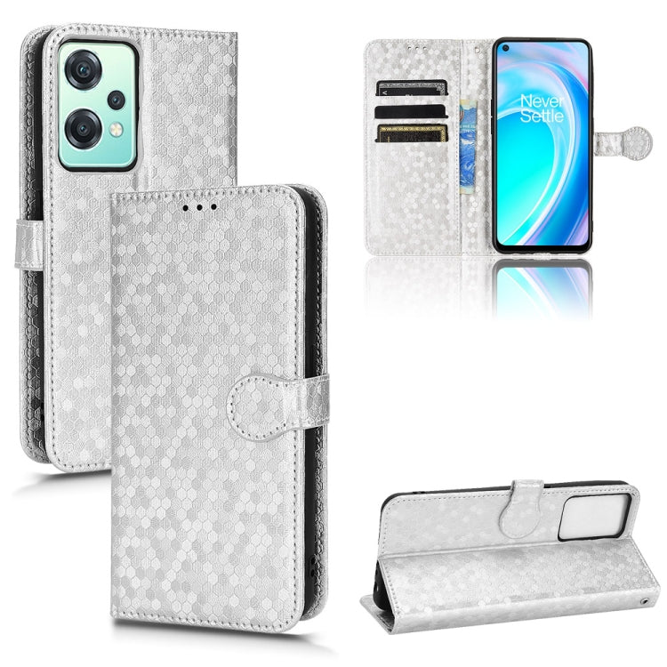 For OnePlus Nord CE 2 5G Honeycomb Dot Texture Leather Phone Case