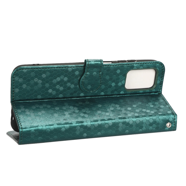 For Samsung Galaxy A03s 164.2mm Honeycomb Dot Texture Leather Phone Case
