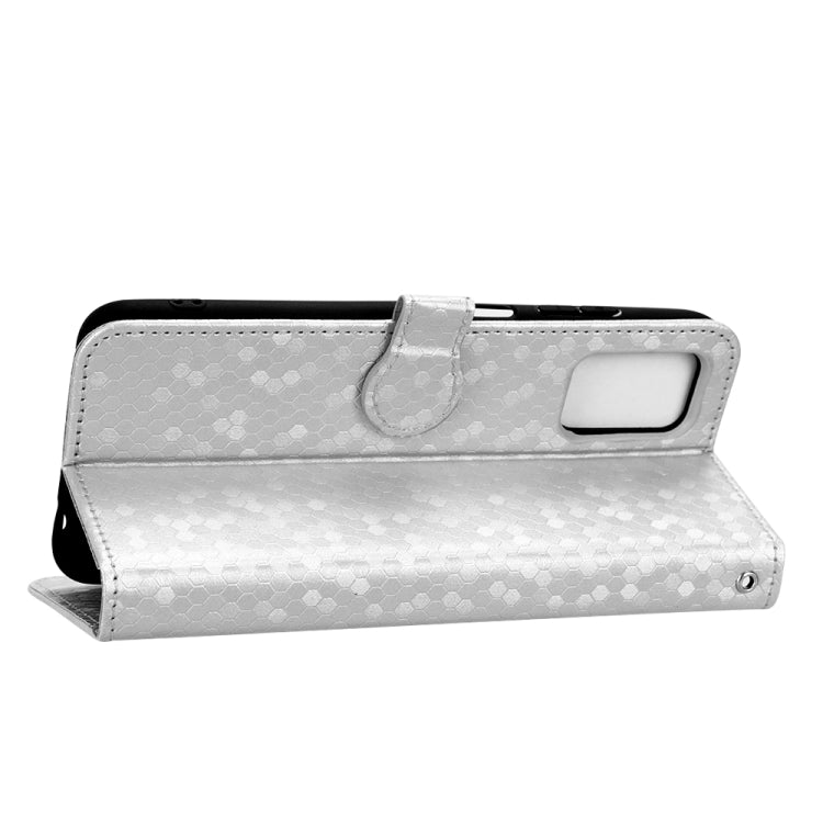For Samsung Galaxy A03s 166mm Honeycomb Dot Texture Leather Phone Case