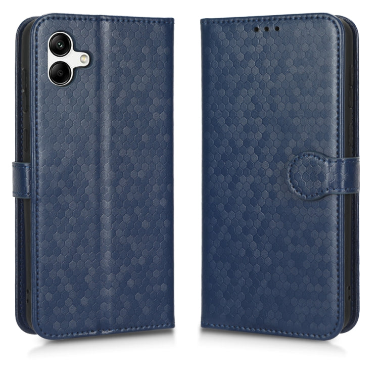 For Samsung Galaxy A04 Honeycomb Dot Texture Leather Phone Case