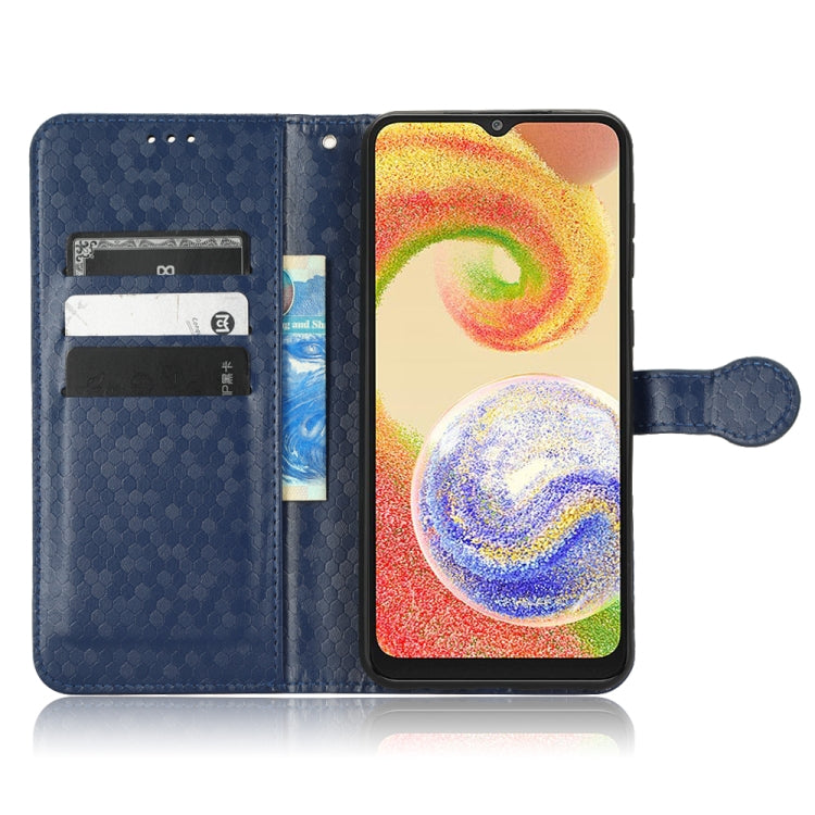 For Samsung Galaxy A04 Honeycomb Dot Texture Leather Phone Case