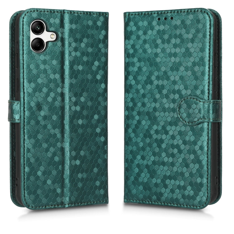 For Samsung Galaxy A04 Honeycomb Dot Texture Leather Phone Case