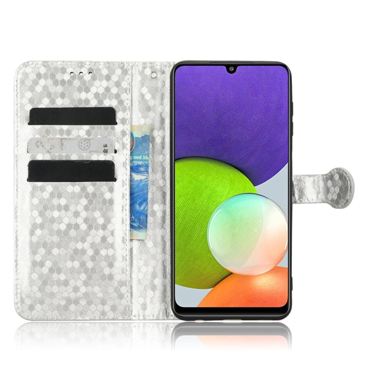 For Samsung Galaxy A12 / M12 Honeycomb Dot Texture Leather Phone Case