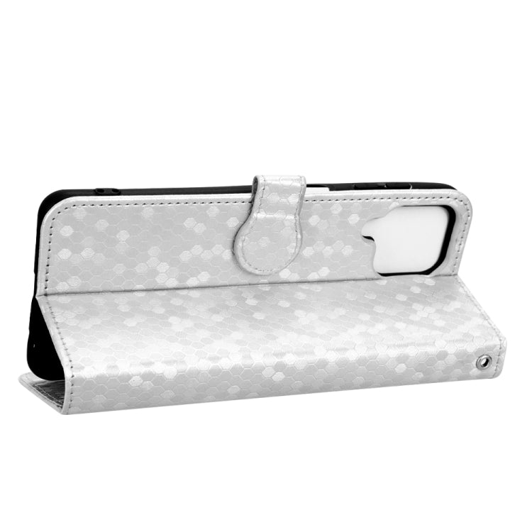 For Samsung Galaxy A12 / M12 Honeycomb Dot Texture Leather Phone Case