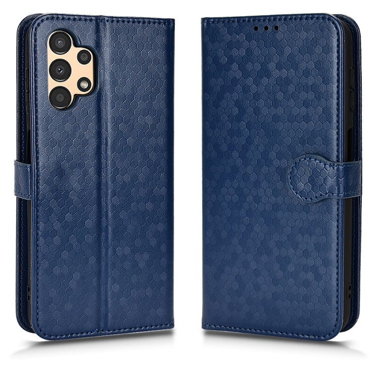 For Samsung Galaxy A13 4G Honeycomb Dot Texture Leather Phone Case