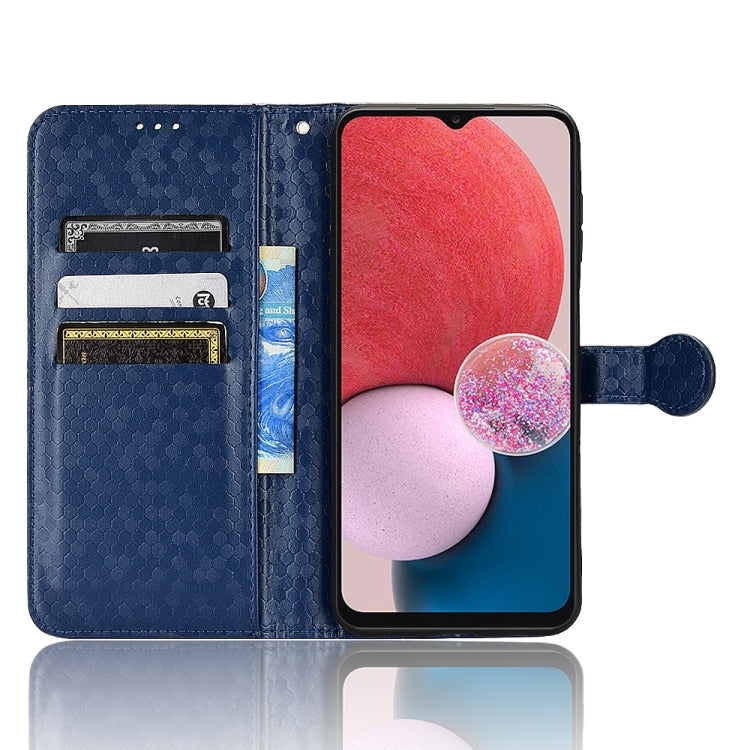 For Samsung Galaxy A13 4G Honeycomb Dot Texture Leather Phone Case