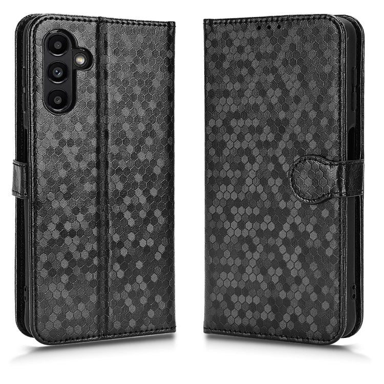 For Samsung Galaxy A13 5G Honeycomb Dot Texture Leather Phone Case