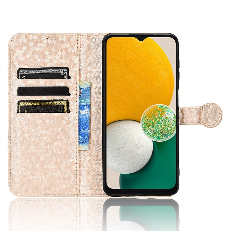 For Samsung Galaxy A13 5G Honeycomb Dot Texture Leather Phone Case