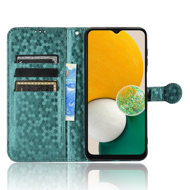 For Samsung Galaxy A13 5G Honeycomb Dot Texture Leather Phone Case