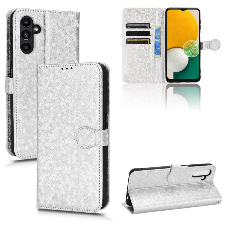 For Samsung Galaxy A13 5G Honeycomb Dot Texture Leather Phone Case