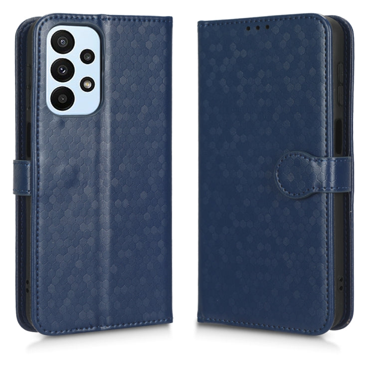 For Samsung Galaxy A23 4G Honeycomb Dot Texture Leather Phone Case