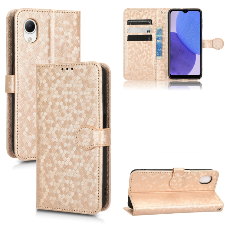 For Samsung Galaxy A23e Honeycomb Dot Texture Leather Phone Case